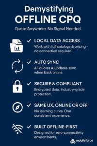 key features of offline sales quoting