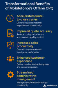 Transformational Benefits of Mobileforce's Offline CPQ Implementation