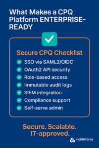 enterprise ready CPQ platfrom